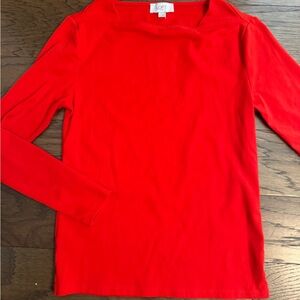 LOFT Vibrant Red Top